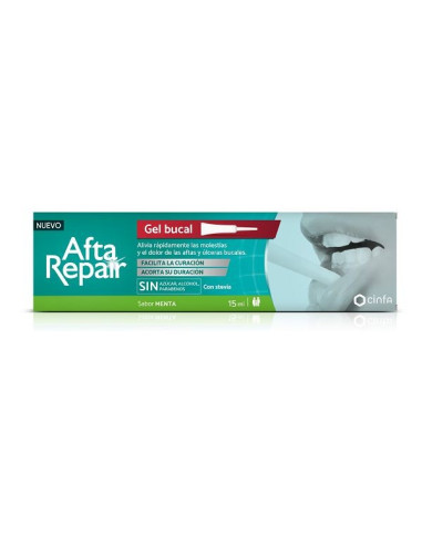 AFTA REPAIR GEL SABOR MENTA 1 ENVASE 15 ML