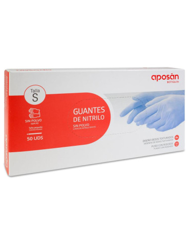 APOSAN GUANTES NITRILO S 50U