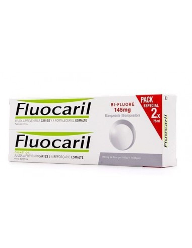 FLUOCARIL BI-FLUORE 145 MG PACK SABOR MENTA 2 X 75 ML