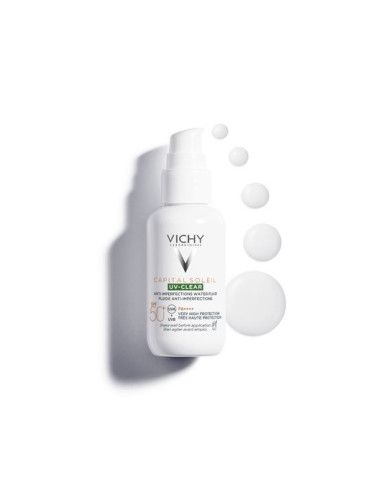 VICHY CAPITAL SOLEIL UV-CLEAR SPF 50+ FLUIDO ACUOSO 40 ML