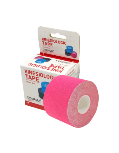 KINESIOLOGIC TAPE DDERMA 5M X 5CM COLOR ROSA