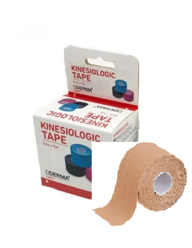 KINESIOLOGIC TAPE DERMA 5M X 5CM COLOR BEIGE