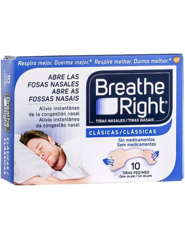 BREATHE RIGHT TIRA NASAL T-P/M 10 U