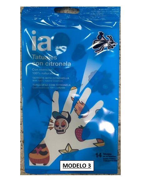 IA TATUAJES CON CITRONELA 14 UNIDADES