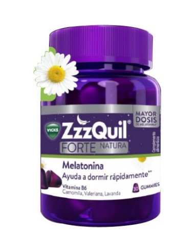 ZZZQUIL NATURA FORTE 30 GUMMIES SABOR FRUTOS DEL BOSQUE MELATONINA