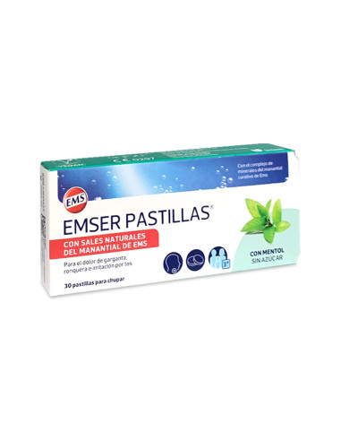 EMSER PASTILLAS MENTOL 30 U