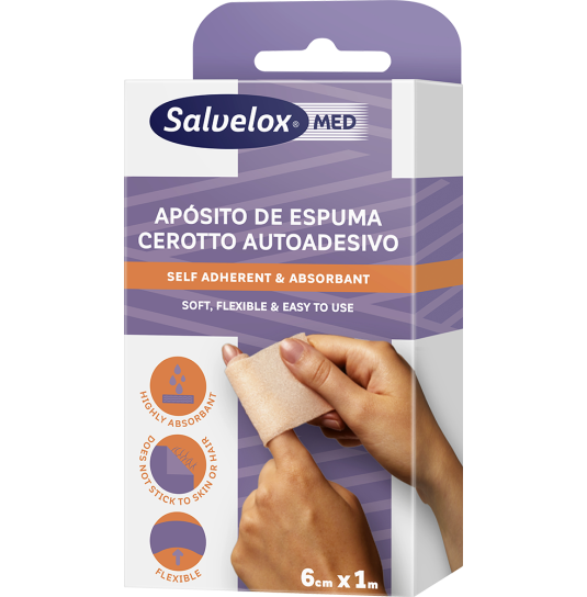 SALVELOX MED FOAM PLASTER...