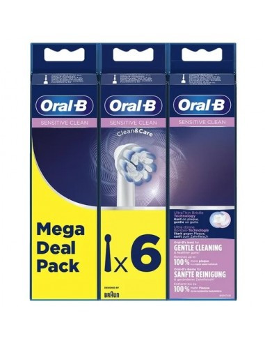 ORAL B RECAMBIO CEPILLO ELECTRICO SENSITIVE 6U