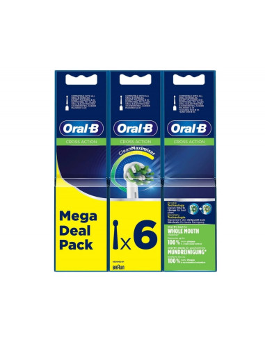 ORAL B RECAMBIO CEPILLO ELECTRICO PRO CROSS ACTION 6 U