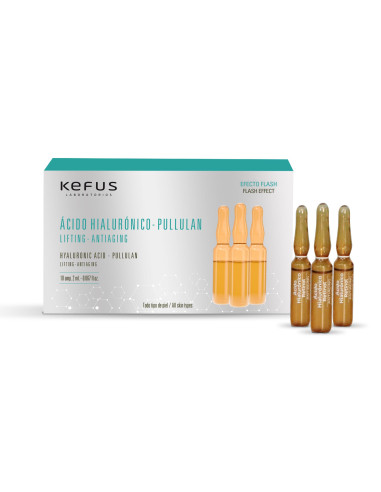 KEFUS AMPOLLAS ACIDO HIALURONICO-PULLULAN 10 U