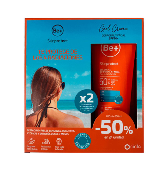 BE+ GEL CREMA DUPLO SPF 50...