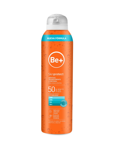 BE+ SKIN-PROTECT AEROSOL TRANSPARENTE CUERPO 50+SPF 200 ML