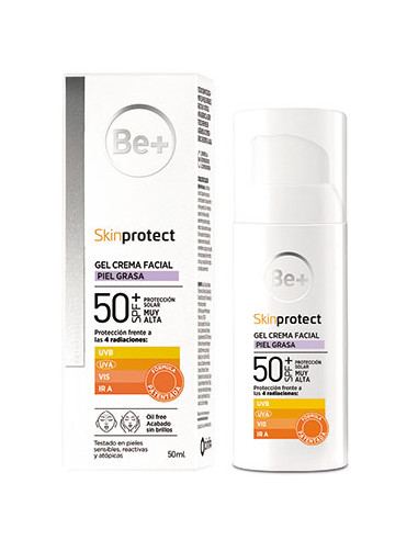 BE+ SKIN-PROTECT CREMA FACIAL PIEL GRASA 50+SPF 50 ML