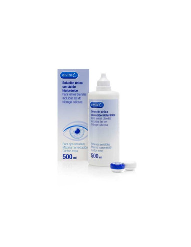 ALVITA SOLUCION UNICA CON ACIDO HIALURONICO 1 ENVASE 500 ML