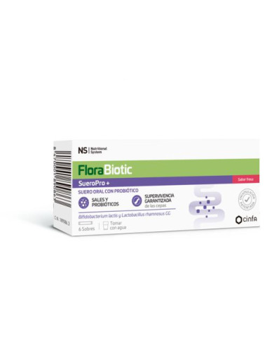 NS FLORABIOTIC SUEROPRO+ 6 SOBRES 4,250 G SABOR FRESA
