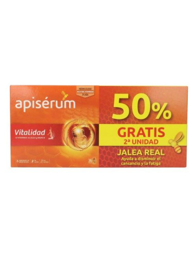 APISERUM VITALIDAD 2 ENVASES 18 VIALES BEBIBLES...