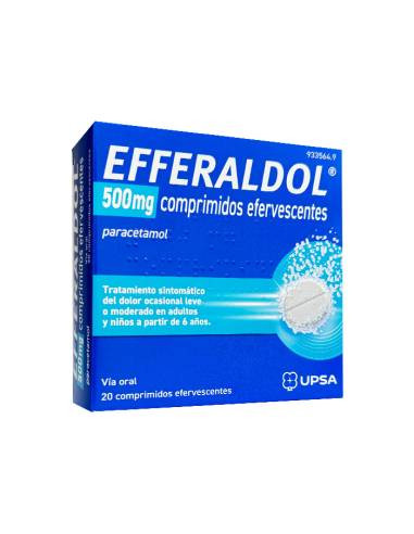 EFFERALDOL 500 MG 20 COMPRIMIDOS EFERVESCENTES