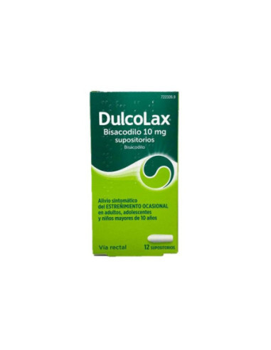 DULCOLAX BISACODILO 10 MG 12 SUPOSITORIOS