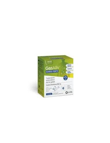 GASALIV GASES FORTE SANTE VERTE  20 STICKS 250 MG