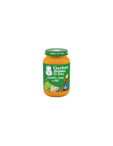 GERBER TARRO ZANAHORIA TOMATE PAVO 190G