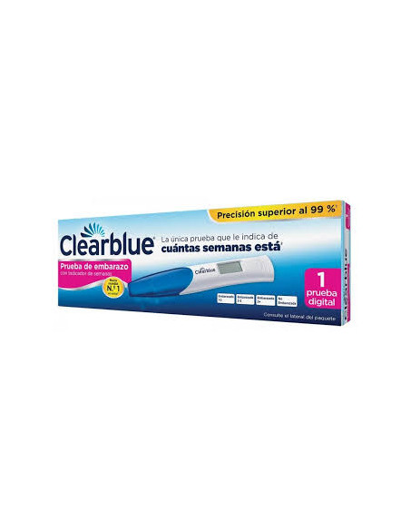 CLEARBLUE DIGITAL PRUEBA DE EMBARAZO SEMANAS INDICADOR