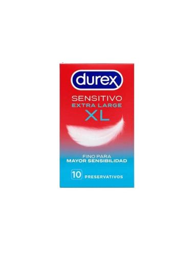DUREX PRESERVATIVOS SENSITIVO XL GRANDEFIT 10 U