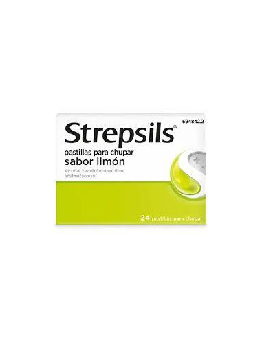 STREPSILS 24 PASTILLAS PARA CHUPAR LIMON