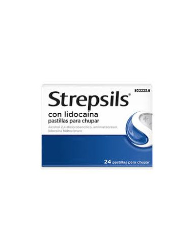 STREPSILS LIDOCAINA 24 PASTILLAS PARA CHUPAR