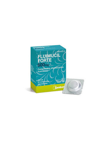 FLUIMUCIL FORTE 600 MG 20 COMPRIMIDOS...