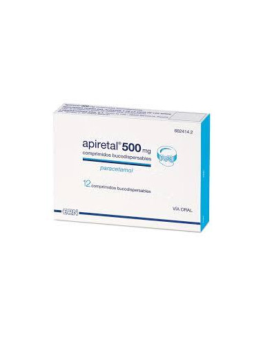 APIRETAL 500 MG 12 COMPRIMIDOS BUCODISPERSABLES