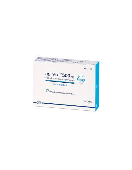 APIRETAL 500 MG 12 COMPRIMIDOS BUCODISPERSABLES