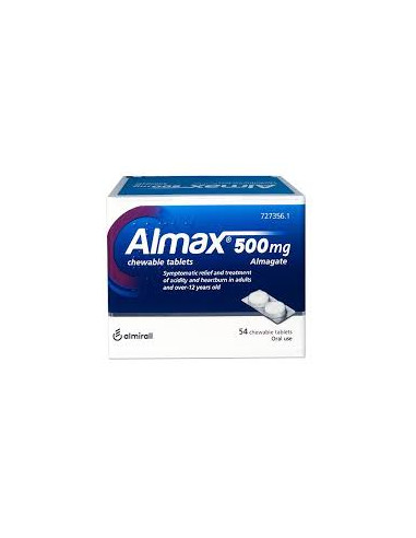 ALMAX 500 MG 54 COMPRIMIDOS MASTICABLES