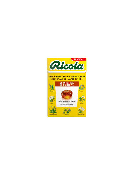 RICOLA CAJA HIERBAS SUIZAS (SIN AZUCAR) 50G