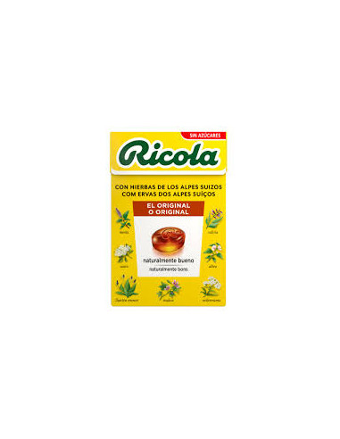 RICOLA CAJA HIERBAS SUIZAS (SIN AZUCAR) 50G