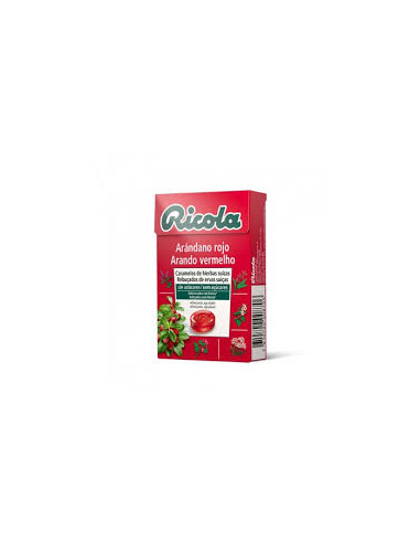 RICOLA CAJA ARANDANO ROJO (SIN AZUCAR) 50 G