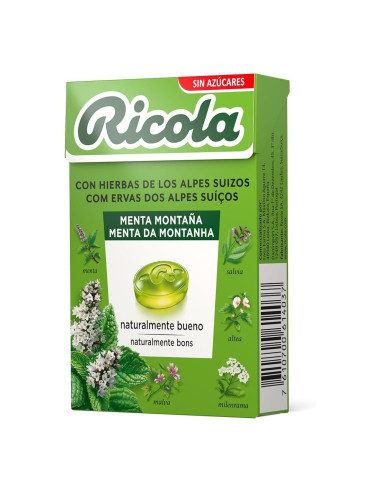 RICOLA CAJA MENTA MONTAÑA (SIN AZUCAR) 50G