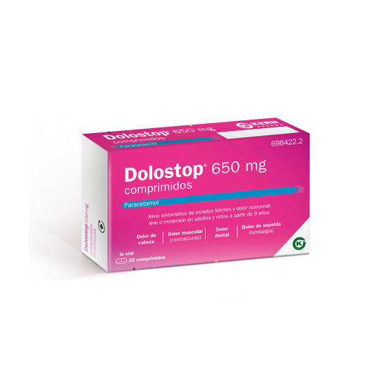 DOLOSTOP 650 MG 20 COMPRIMIDOS
