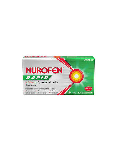 NUROFEN RAPID MINI 400 MG 20 CAPSULAS BLANDAS