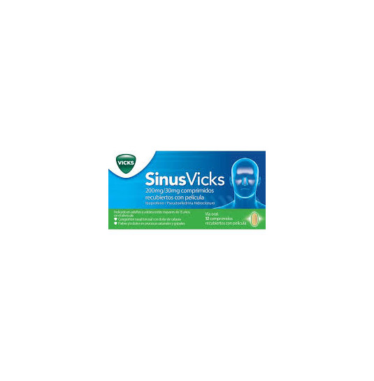 SINUSVICKS 200 MG/30 MG 12...