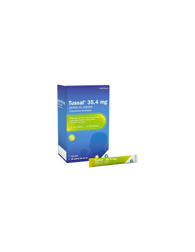 TUSSAL 35,4 MG/ML 20 SOBRES DE JARABE 10 ML