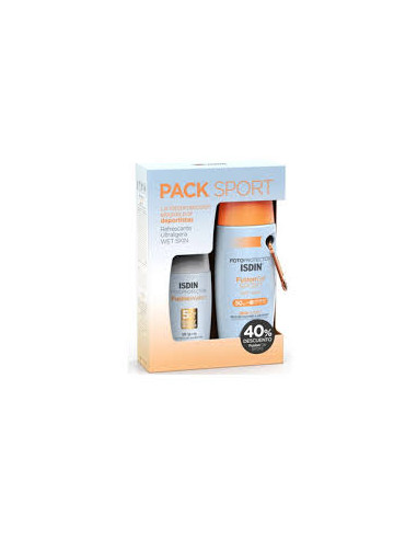 ISDIN PACK  SPF 50+ FUSION WATER + GEL SPORT...