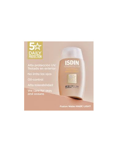 ISDIN SPF 50+ FUSION WATER MAGIC LIGHT 50ML