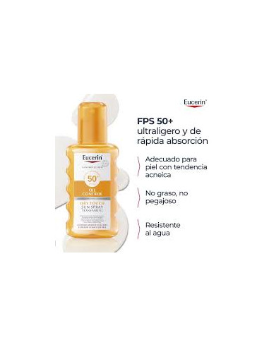 EUCERIN SUN OIL CONTROL SPRAY DRY TOUCH SPF 50+...