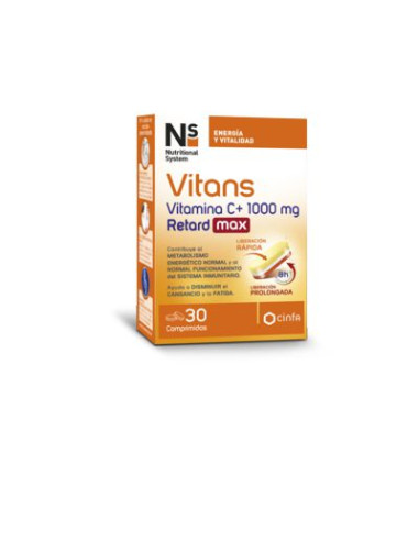 NS VITANS VITAMINA C+ 1000 MG RETARD MAX 30...