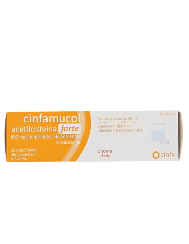 CINFAMUCOL ACETILCISTEINA FORTE 600 MG 20...