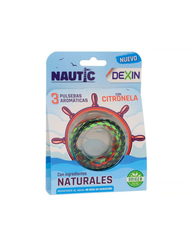 DEXIN PULSERA AROMATICA CITRONELA 3 UNIDADES...
