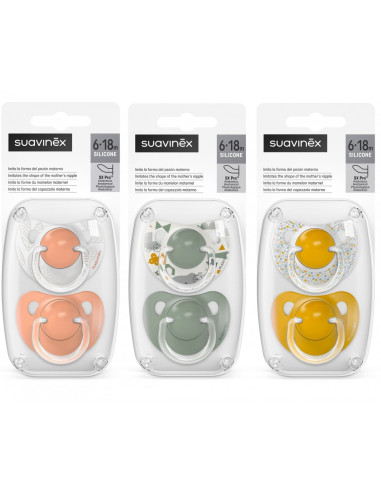 SUAVINEX CHUPETE SILICONA ANATOMICO 6-18 M...