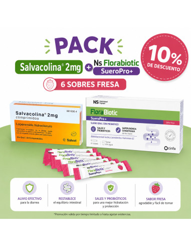 PACK ANTIDIARREICO + SUERO ( SALVACOLINA + NS...