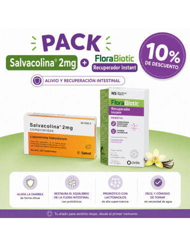 PACK ANTIDIARREICO + PROBIOTICO (SALVACOLINA +...