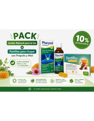 PACK JARABE + PASTILLA PARA CHUPAR (PHARYSOL +...